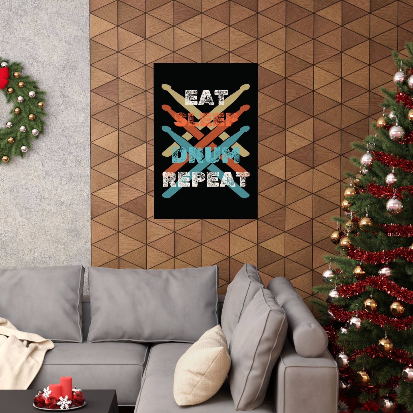Funny Drummer Poster