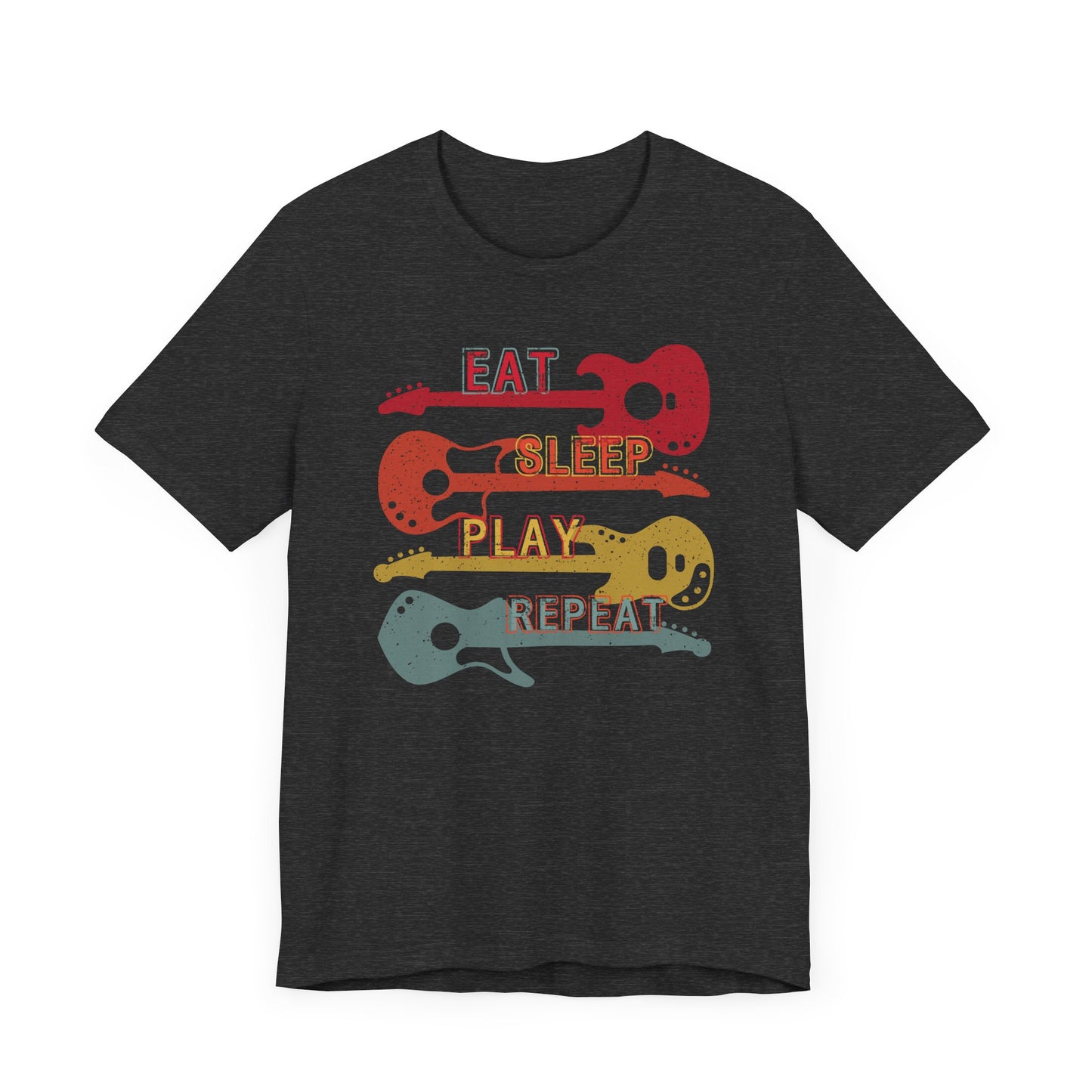 Eat, Sleep, Play, Repeat Funny Guitar T-Shirt