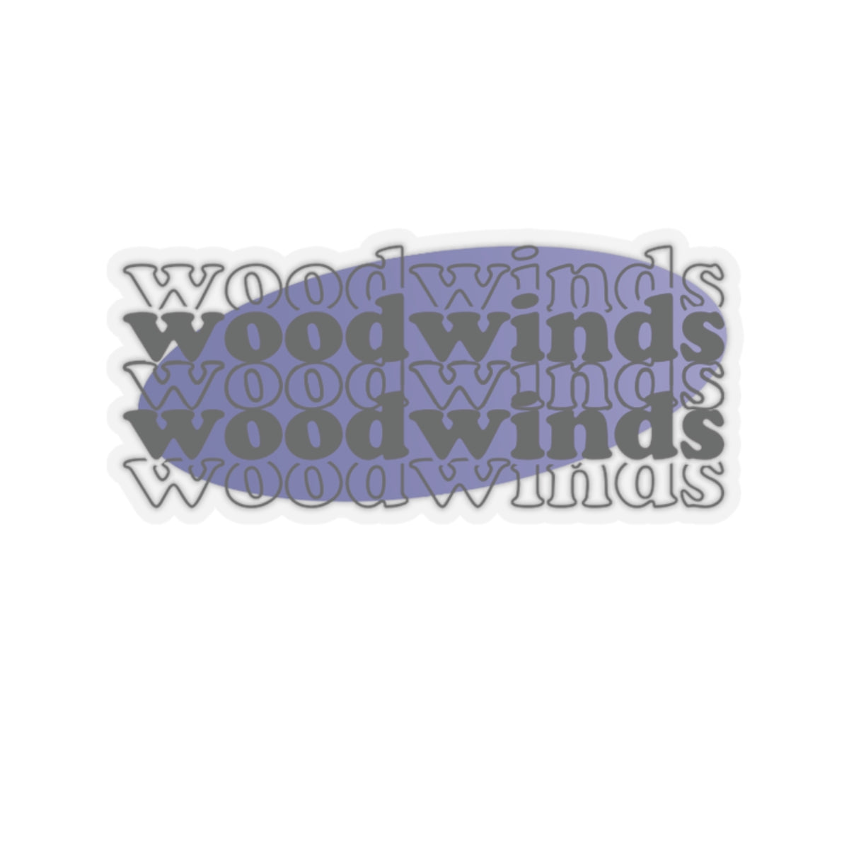 Woodwinds Marching Band Kiss-Cut Stickers