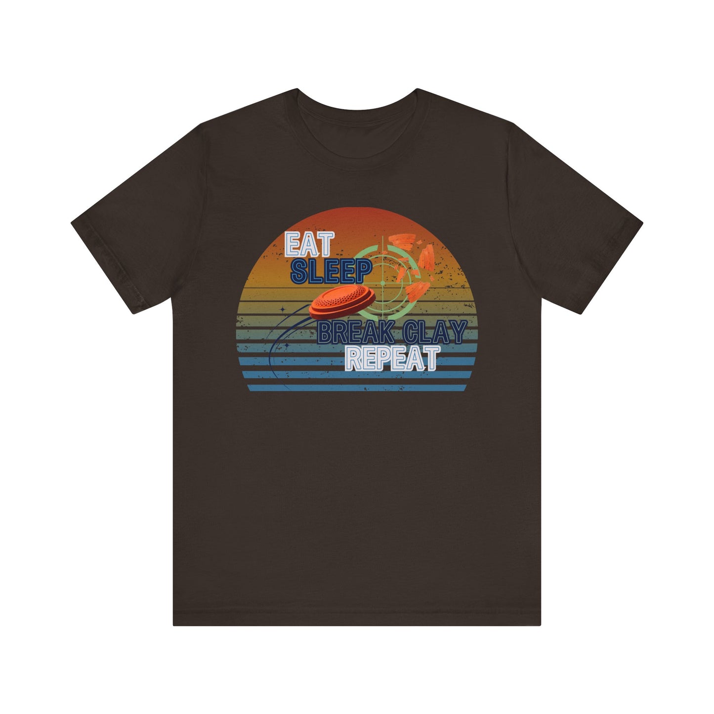 Eat, Sleep, Break Clay, Repeat Trap Shooting T-Shirt