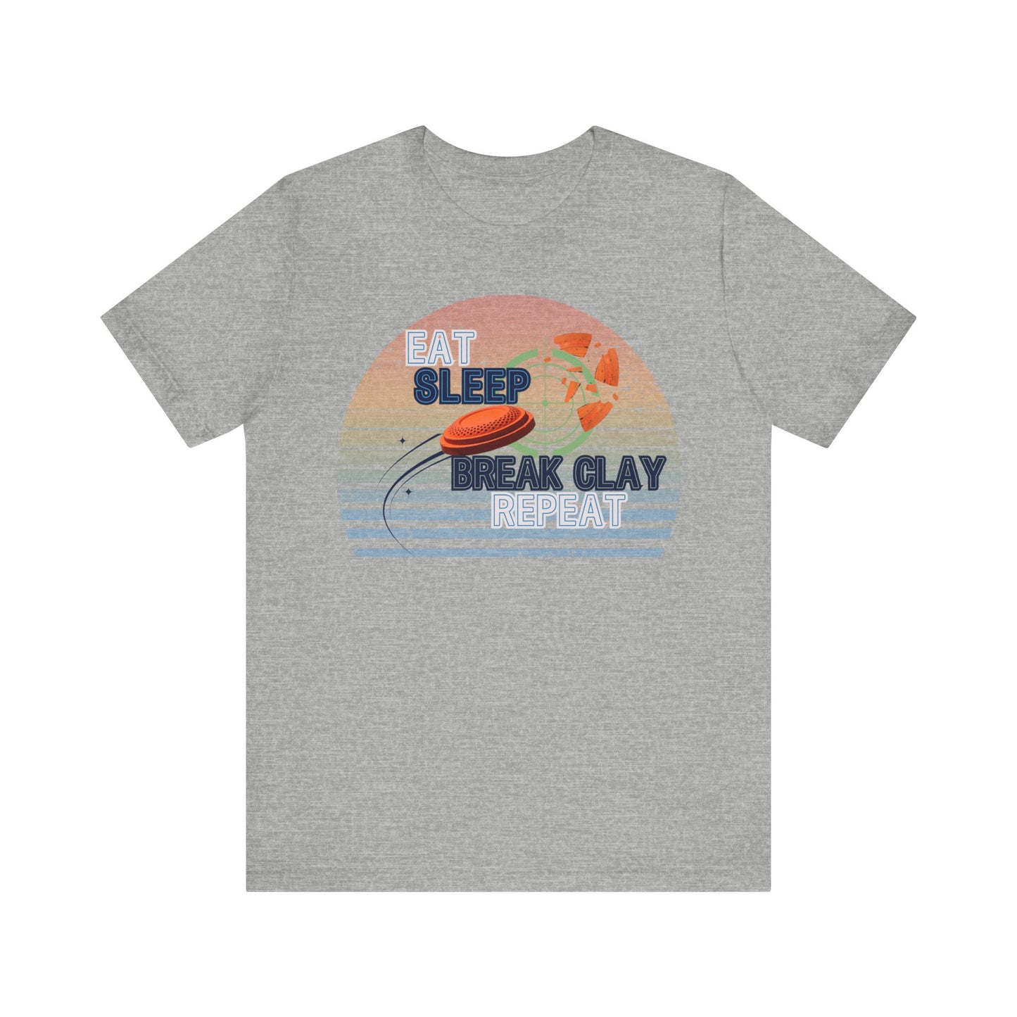 Eat, Sleep, Break Clay, Repeat Trap Shooting T-Shirt
