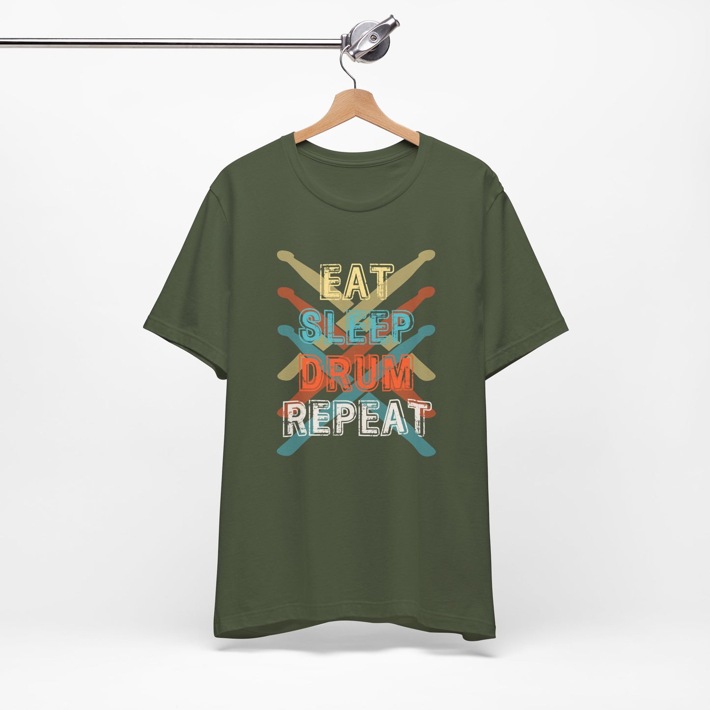 Eat, Sleep, Drum, Repeat Funny Drummer T-Shirt