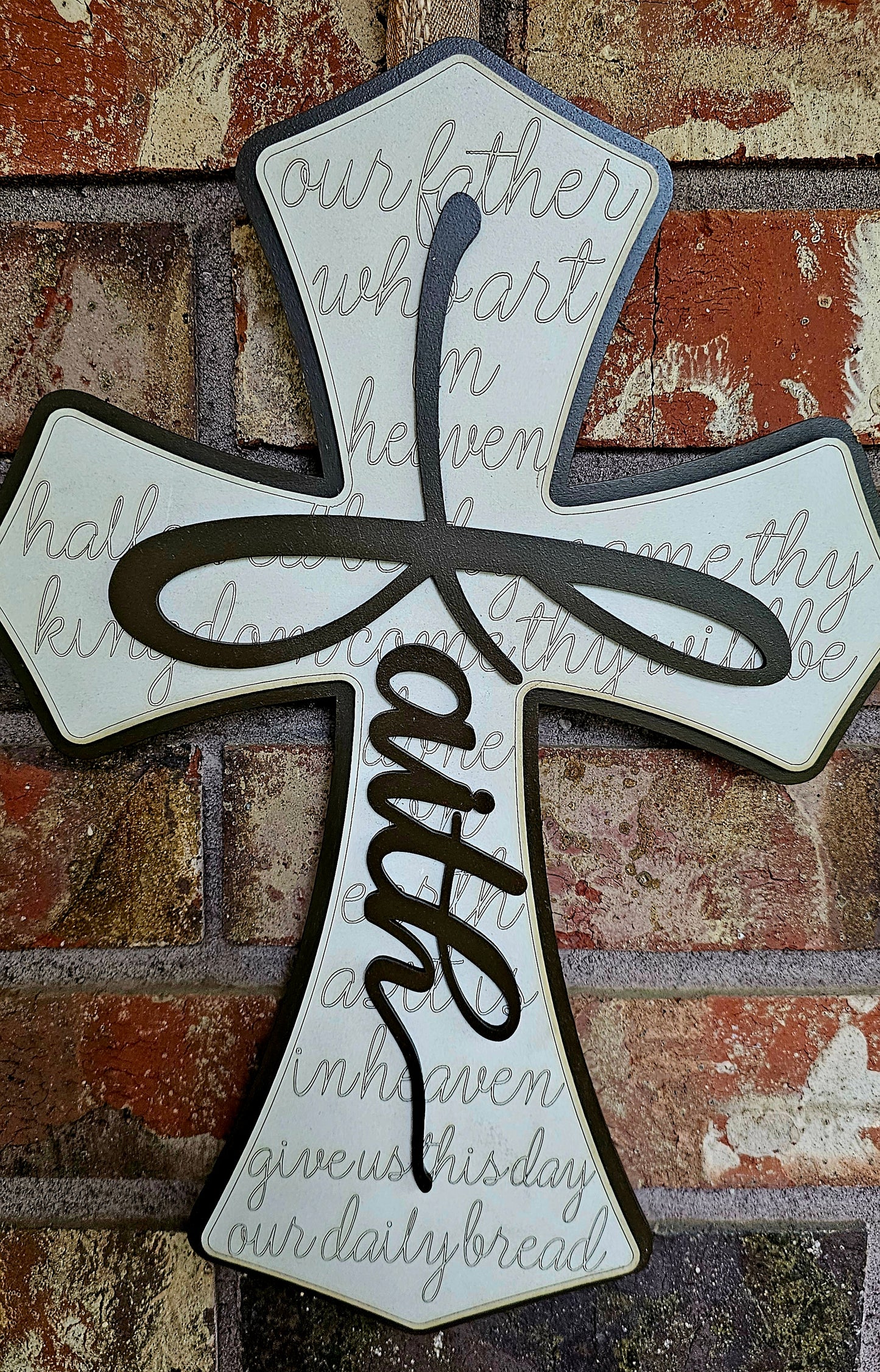 Wood Cross Sign