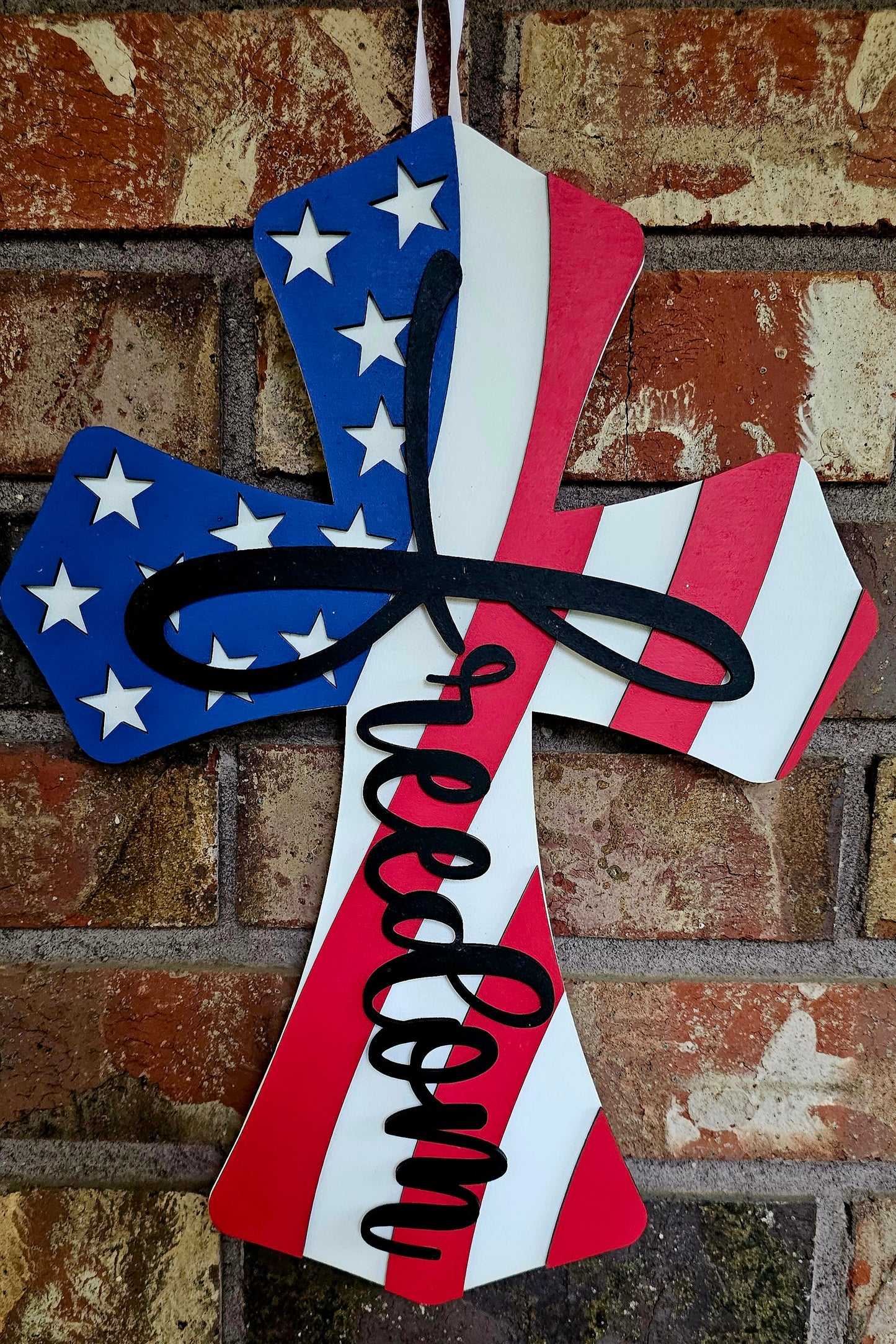 Wood Cross Sign