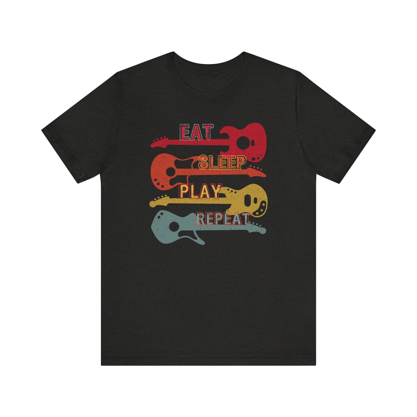Eat, Sleep, Play, Repeat Funny Guitar T-Shirt