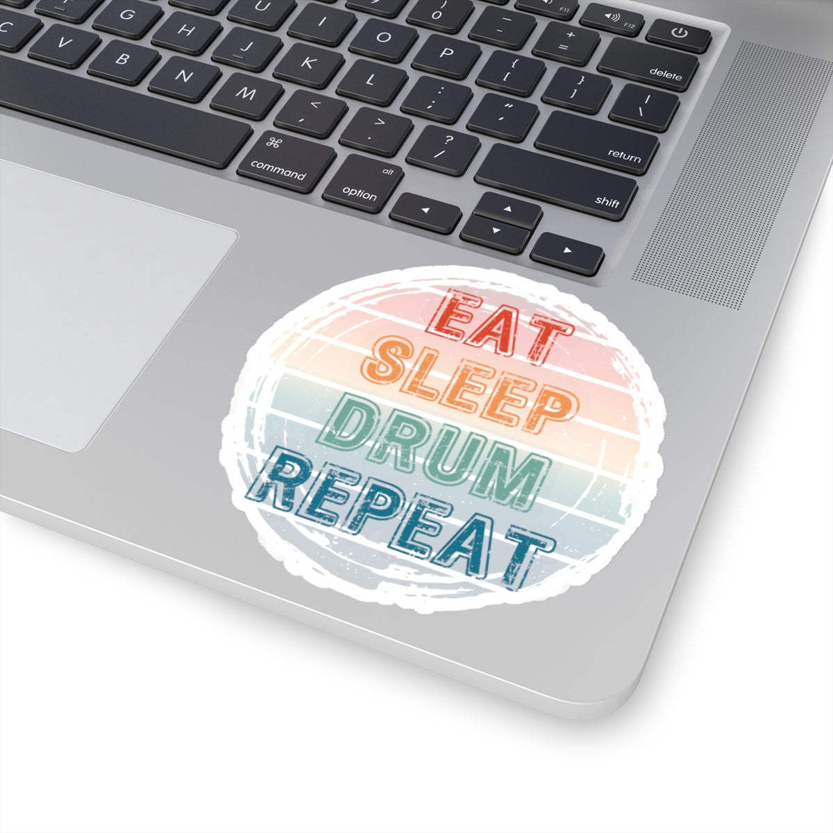 Funny Drummer Kiss-Cut Stickers