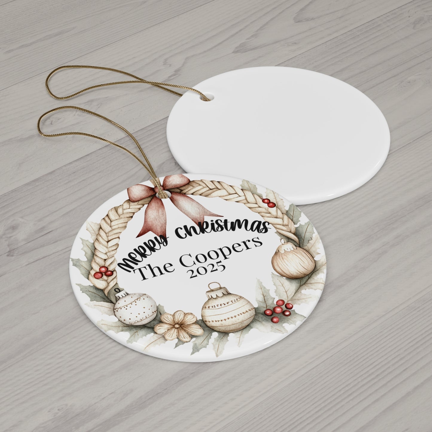 Christmas Ceramic Ornament