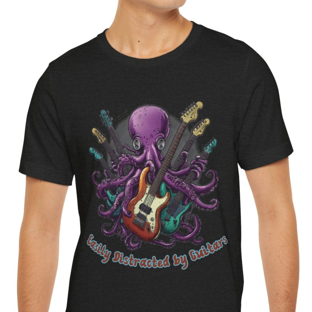 Funny Octopus Guitar T-Shirt