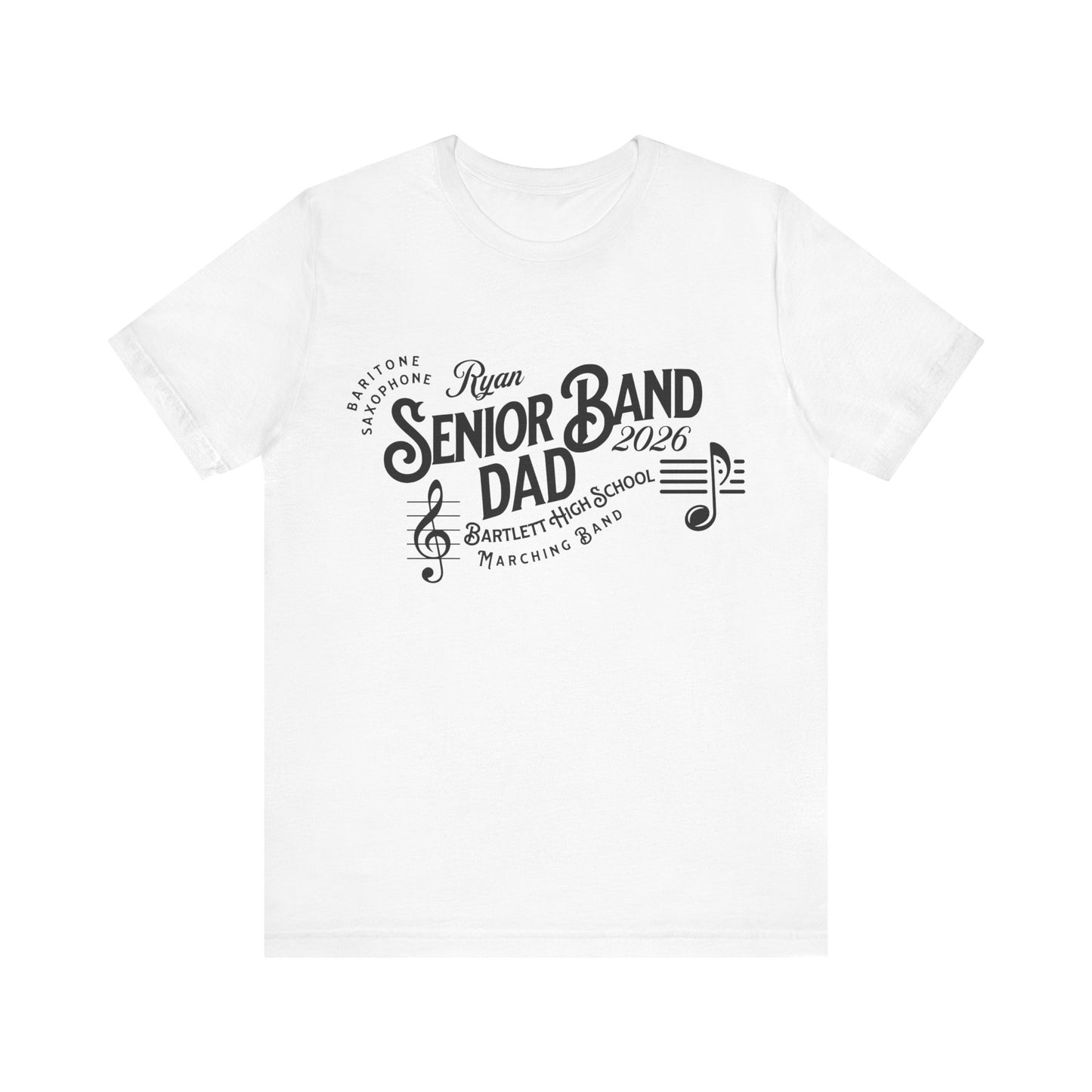 Senior Marching Band Dad Class 0f 2026 T-Shirt