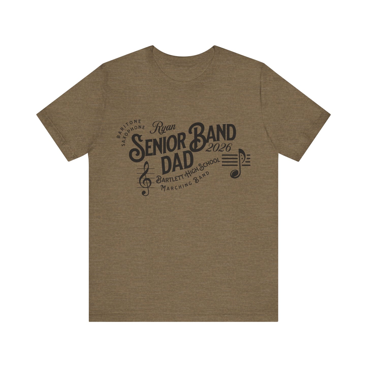 Senior Marching Band Dad Class 0f 2026 T-Shirt