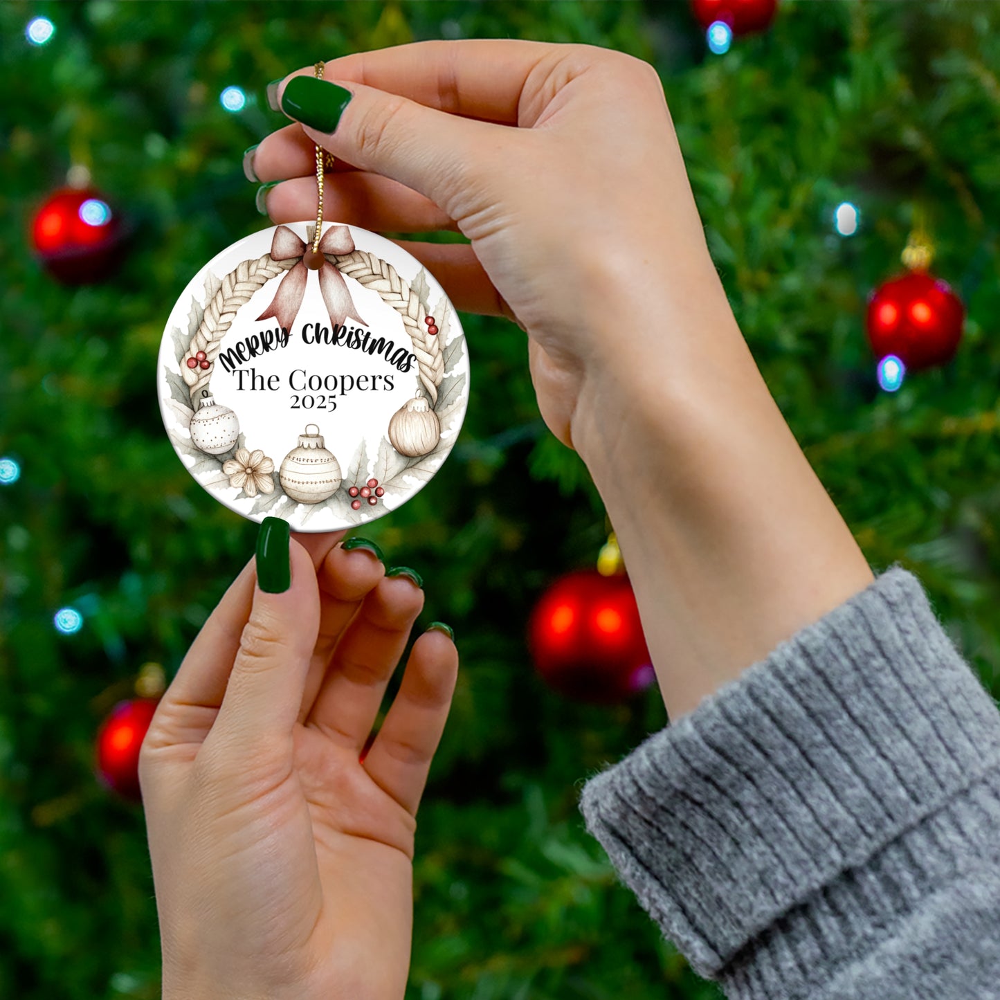 Christmas Ceramic Ornament