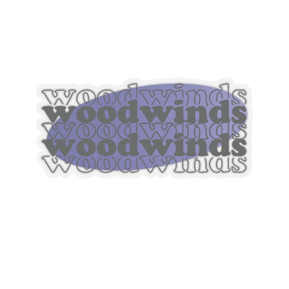 Woodwinds Marching Band Kiss-Cut Stickers