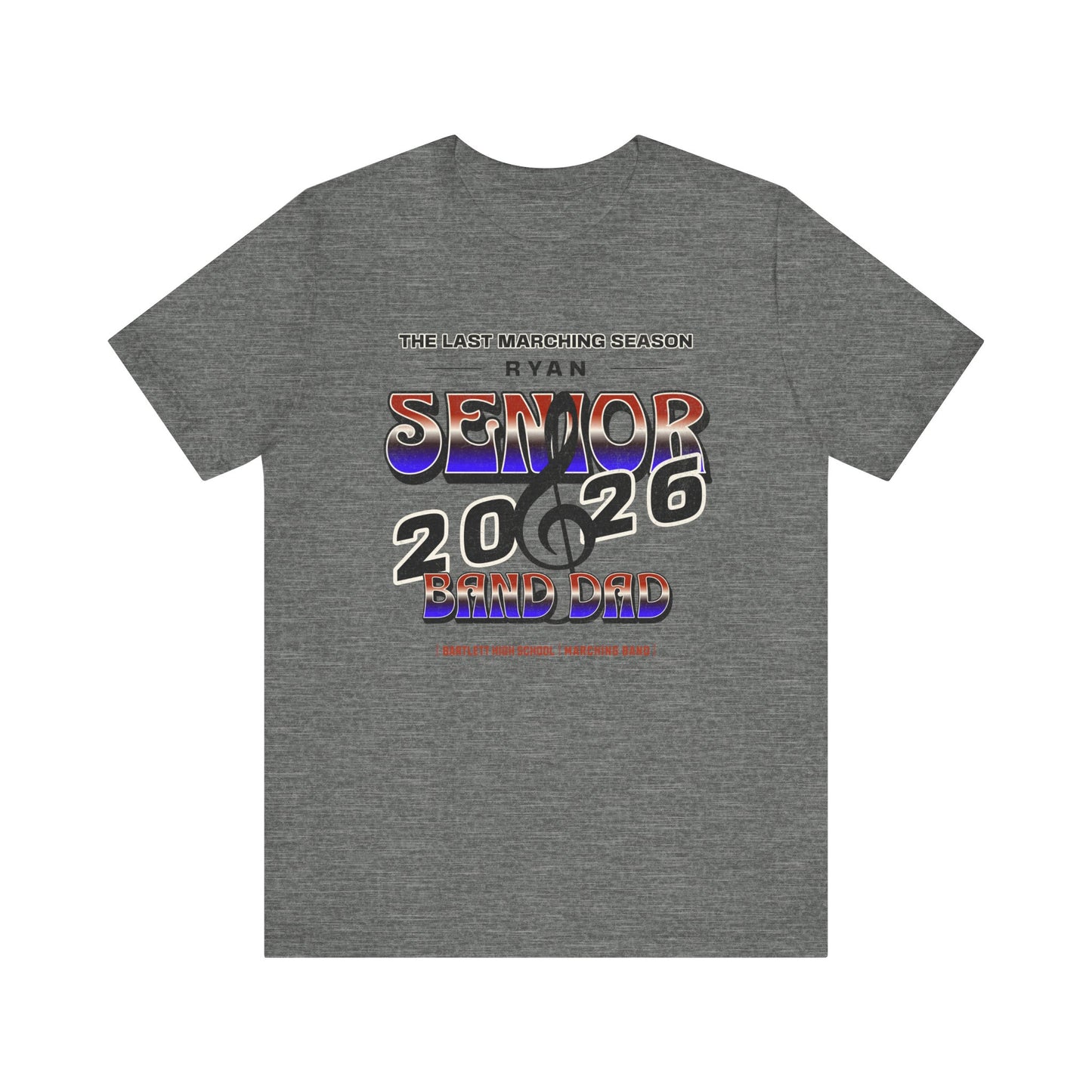 Senior Marching Band Dad Class 0f 2026 T-Shirt