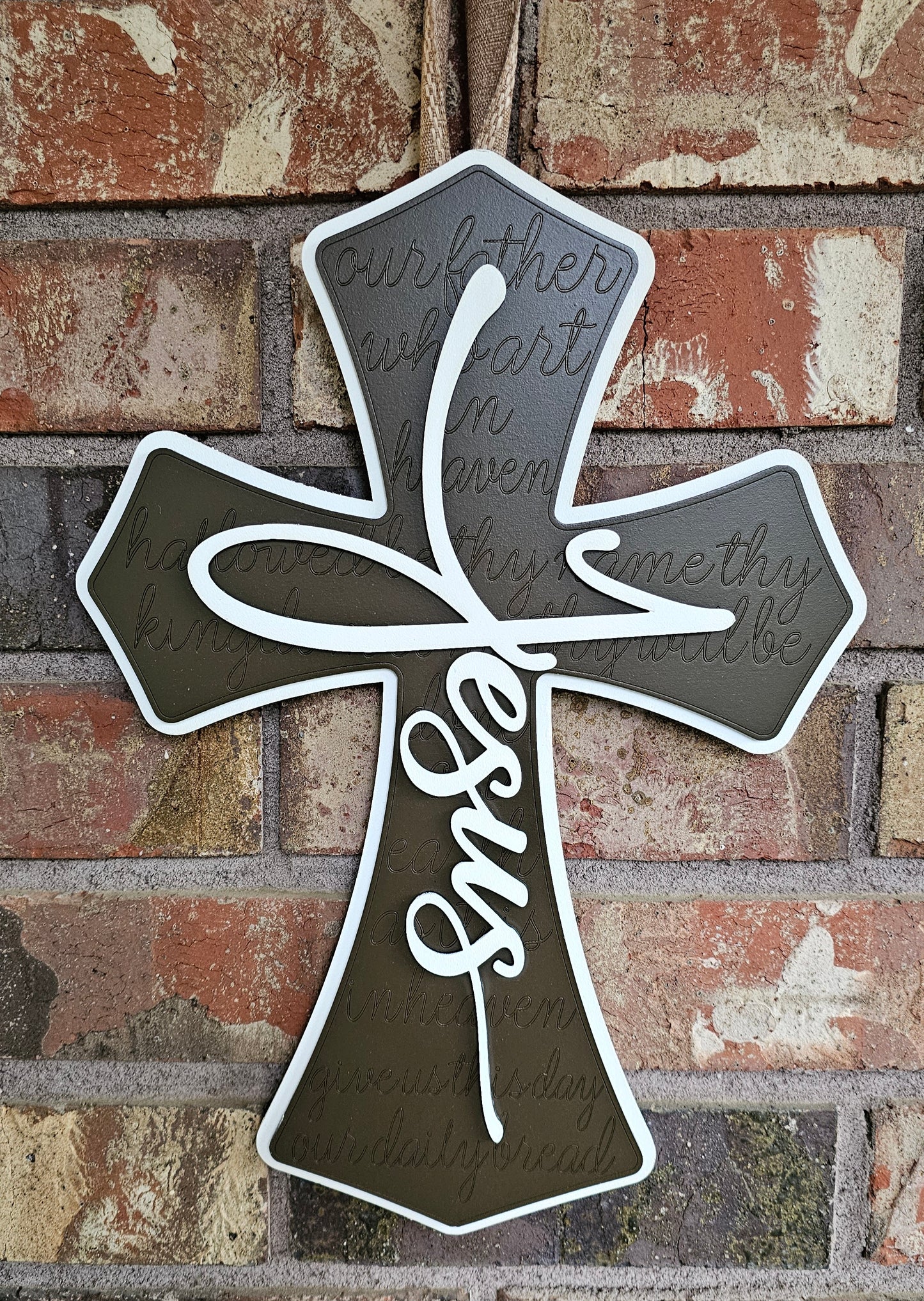 Wood Cross Sign