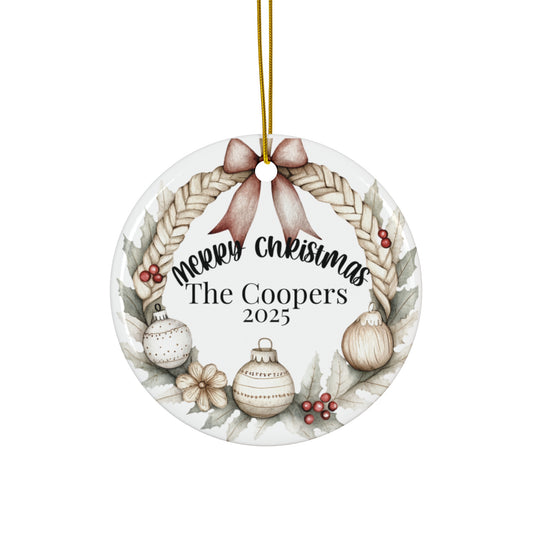 Christmas Ceramic Ornament