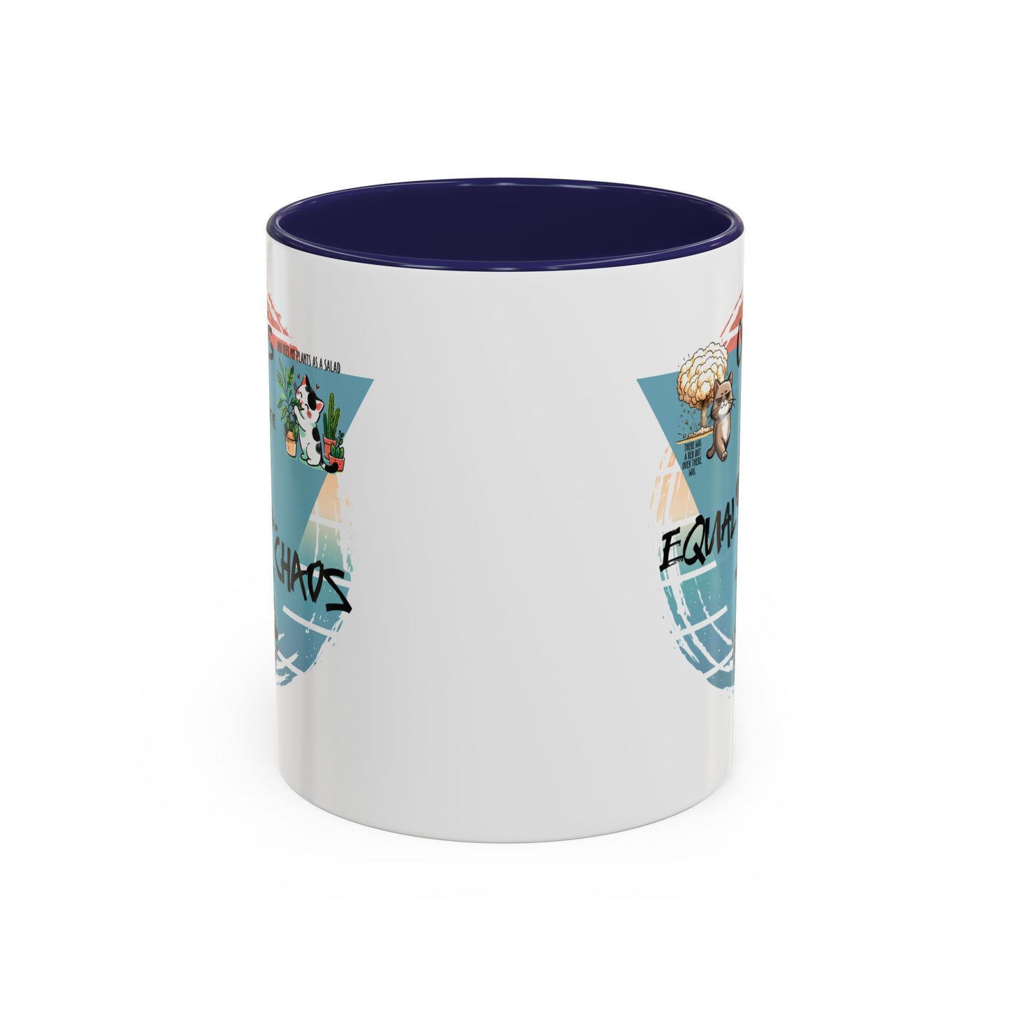 Cats Equal Chaos Funny Cat Coffee Mug