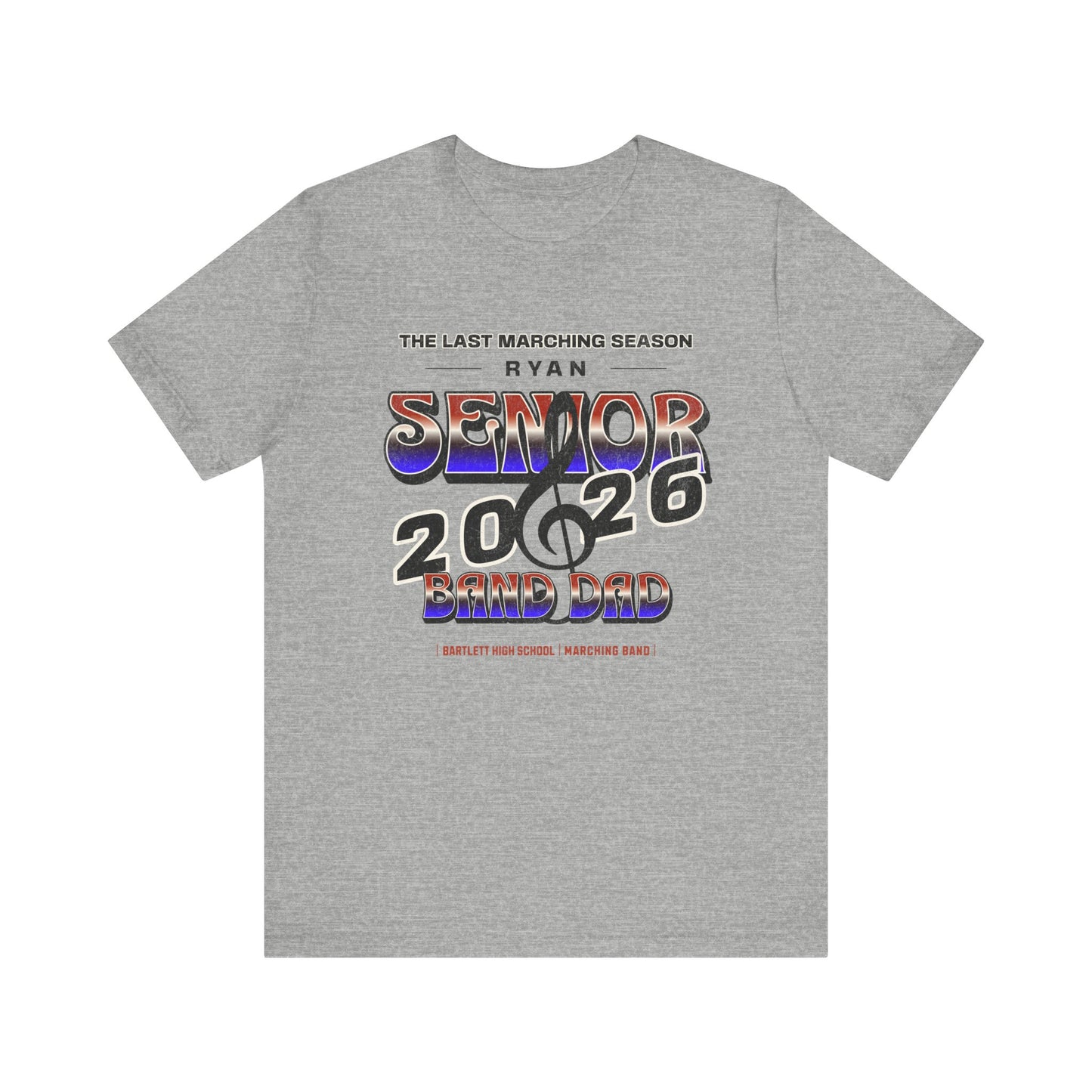 Senior Marching Band Dad Class 0f 2026 T-Shirt