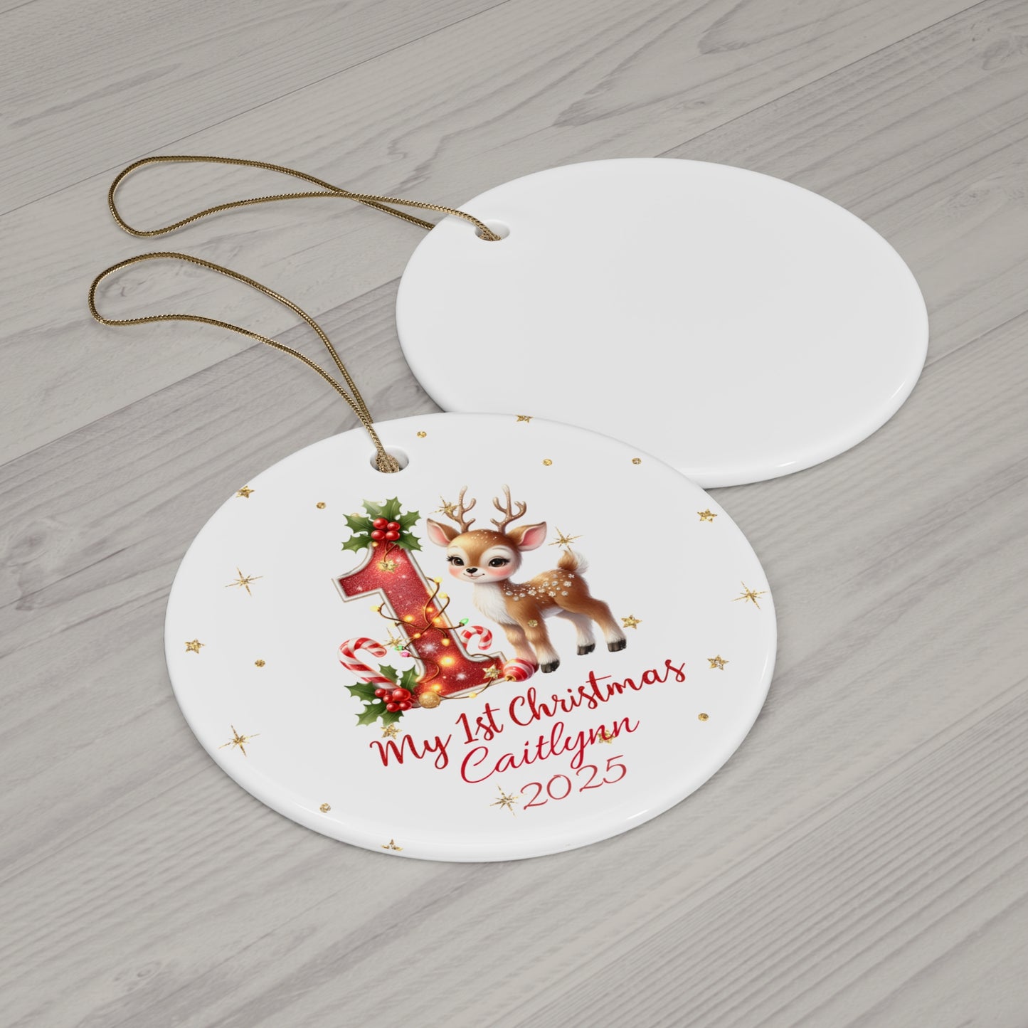 First Christmas Ceramic Ornament