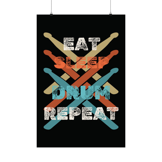 Funny Drummer Poster