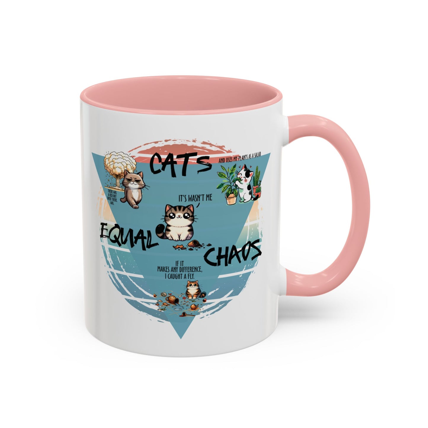 Cats Equal Chaos Funny Cat Coffee Mug