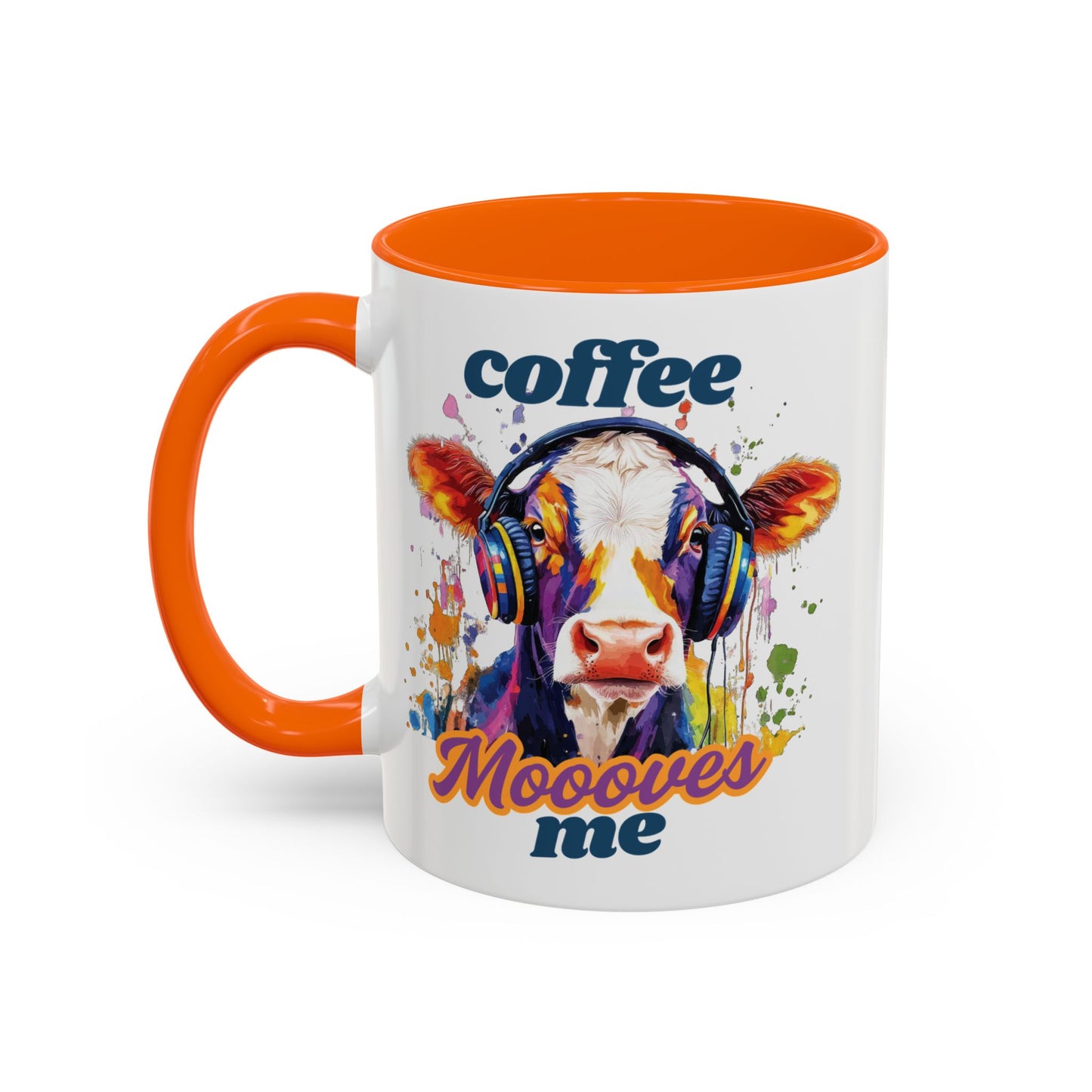 Colorful Cow Coffee Mug - Quirky Animal Gift for Coffee Lovers