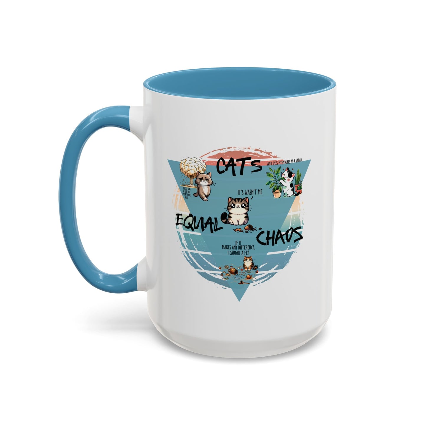 Cats Equal Chaos Funny Cat Coffee Mug