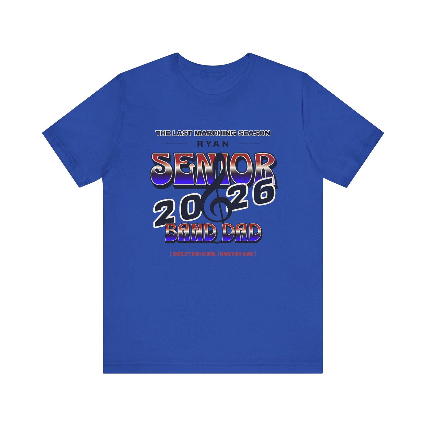 Senior Marching Band Dad Class 0f 2026 T-Shirt
