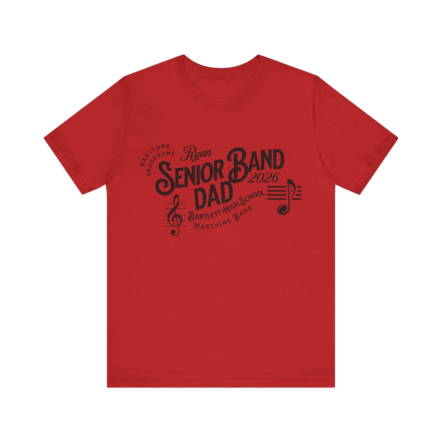 Senior Marching Band Dad Class 0f 2026 T-Shirt
