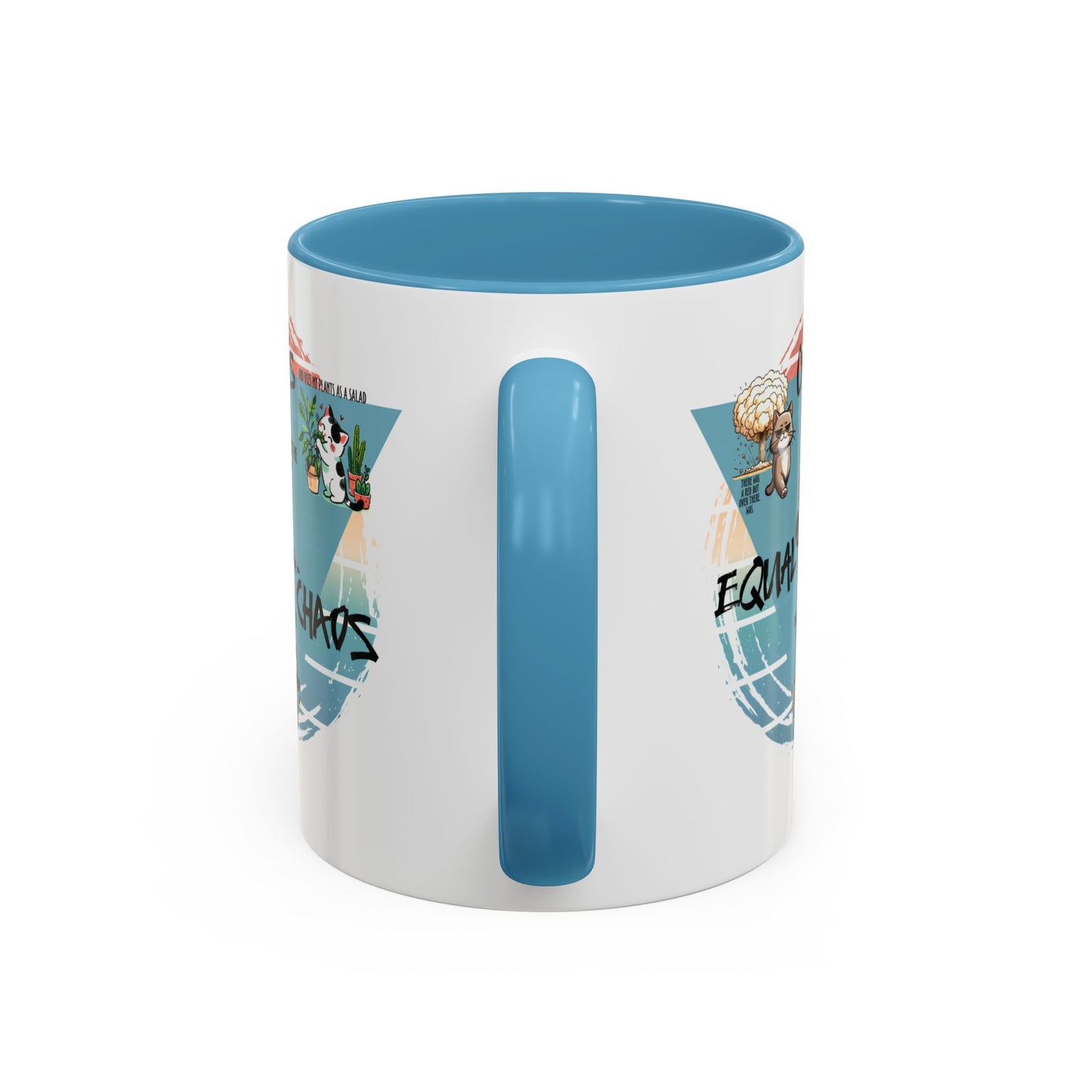 Cats Equal Chaos Funny Cat Coffee Mug