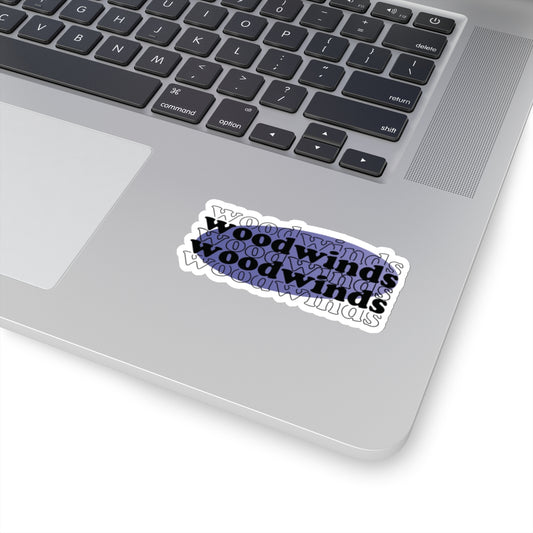 Woodwinds Marching Band Kiss-Cut Stickers