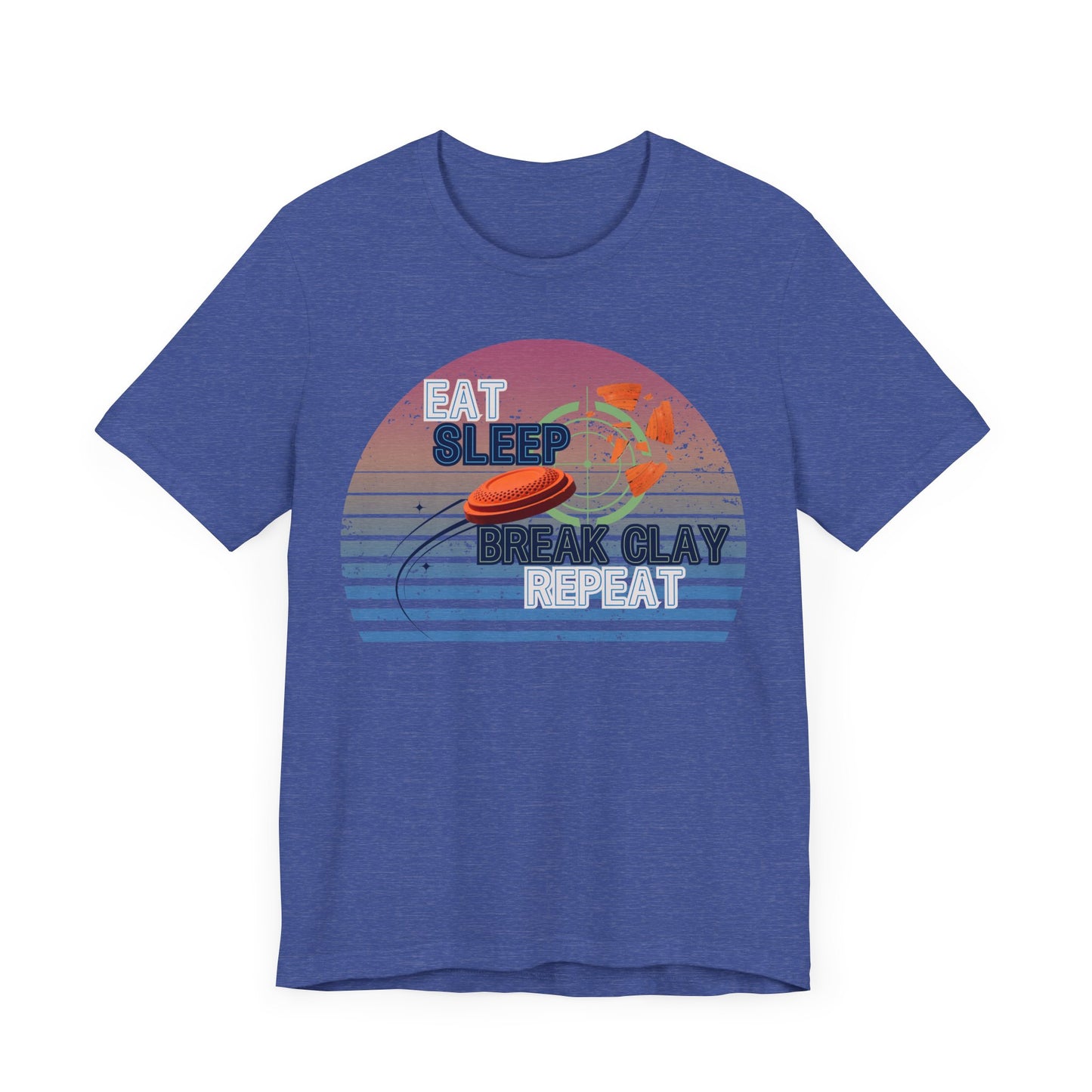 Eat, Sleep, Break Clay, Repeat Trap Shooting T-Shirt