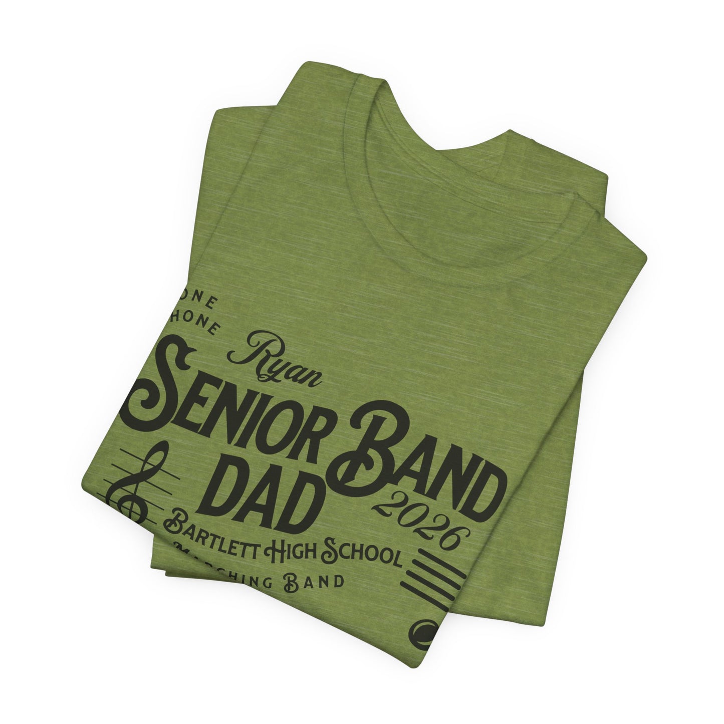 Senior Marching Band Dad Class 0f 2026 T-Shirt