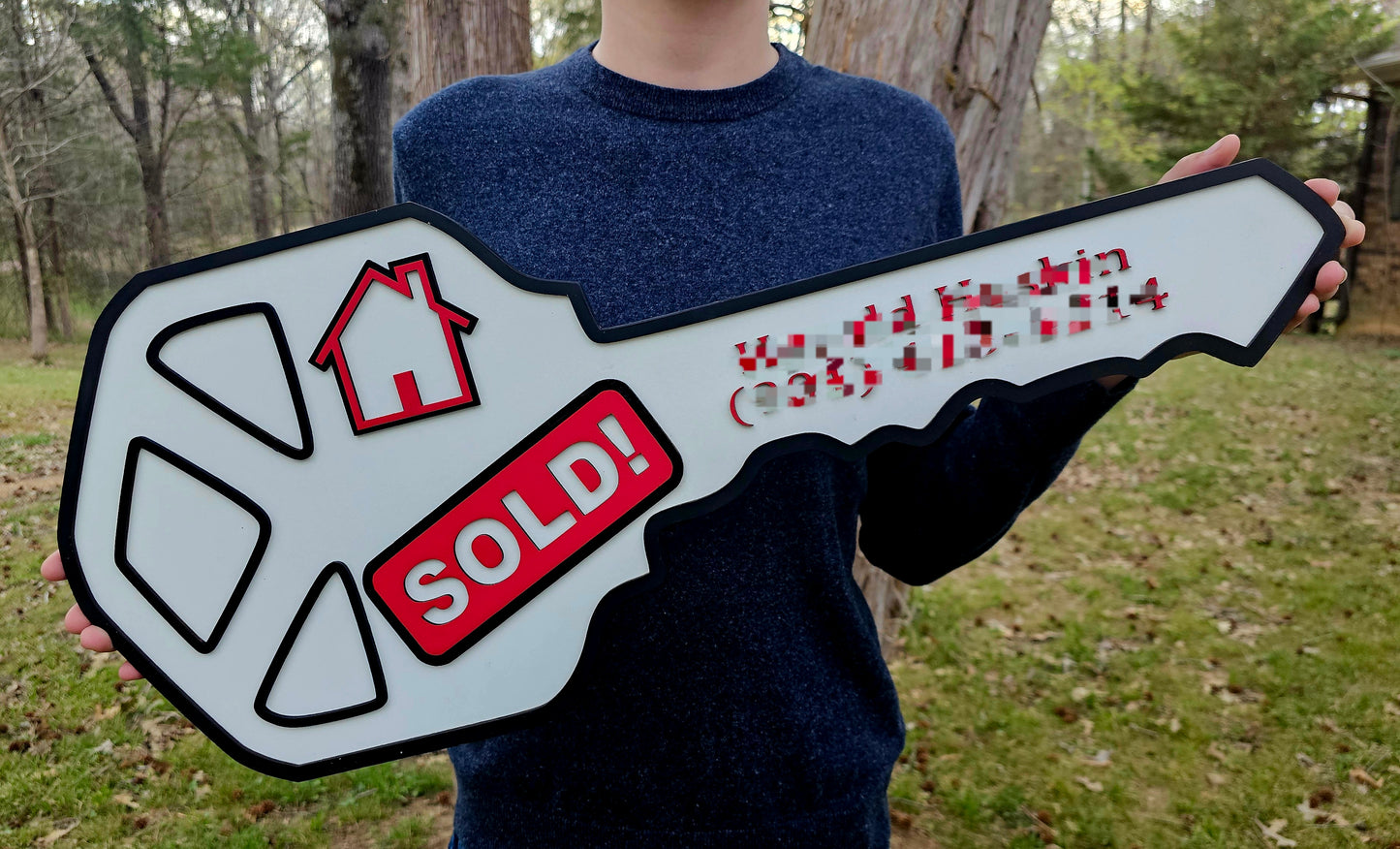 Custom Realtor Key Photo Prop Sign