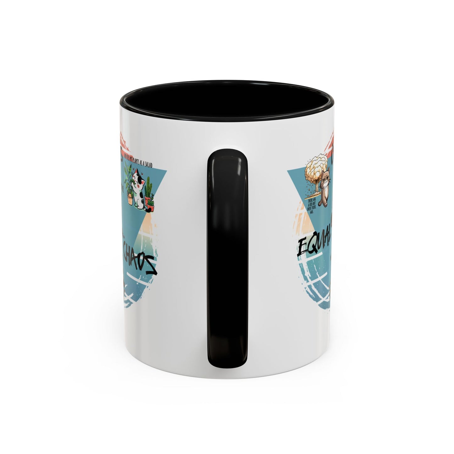 Cats Equal Chaos Funny Cat Coffee Mug