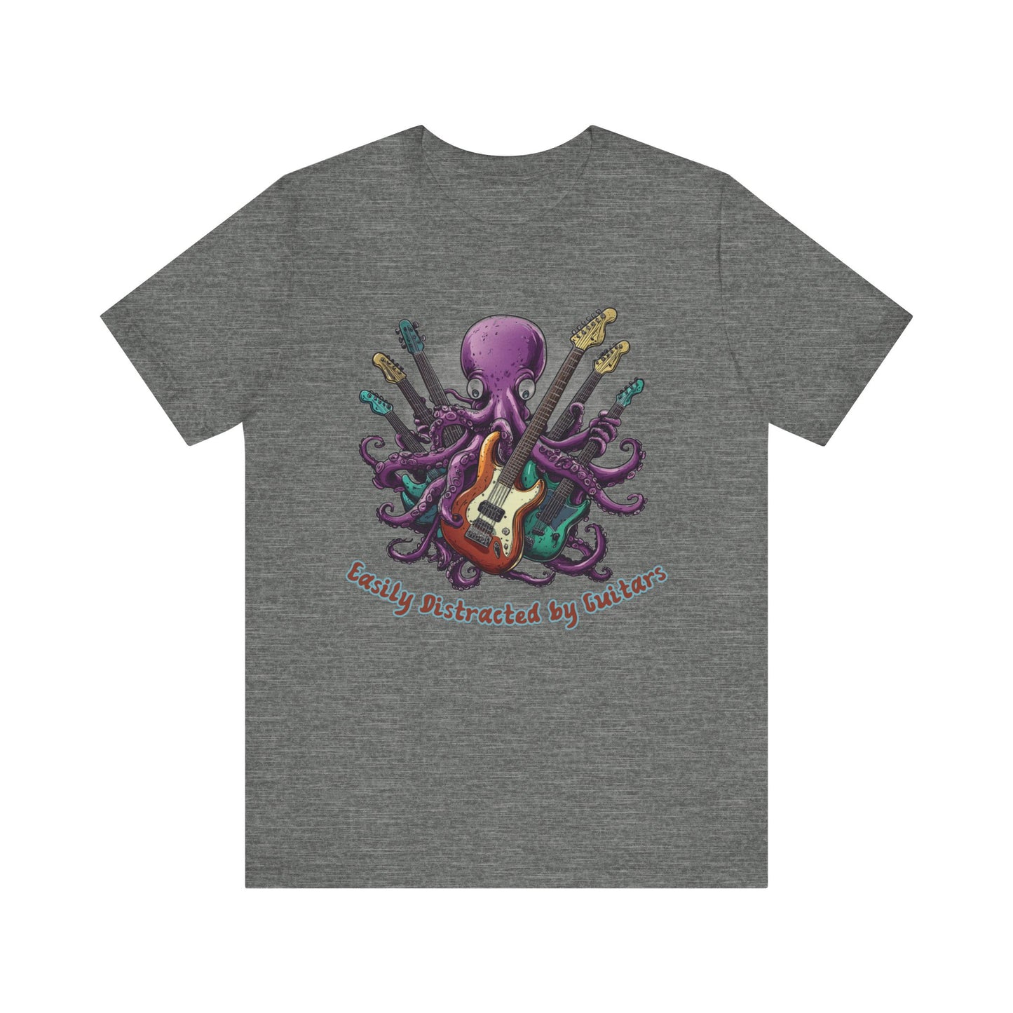 Funny Octopus Guitar T-Shirt