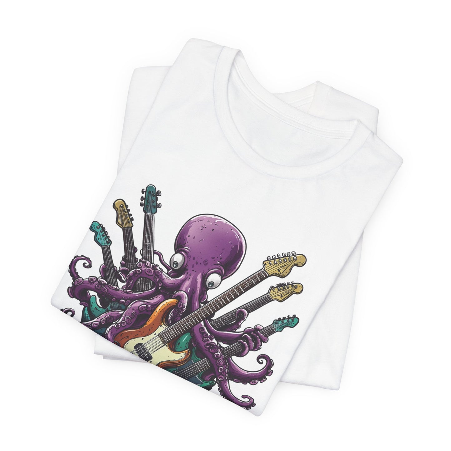 Funny Octopus Guitar T-Shirt