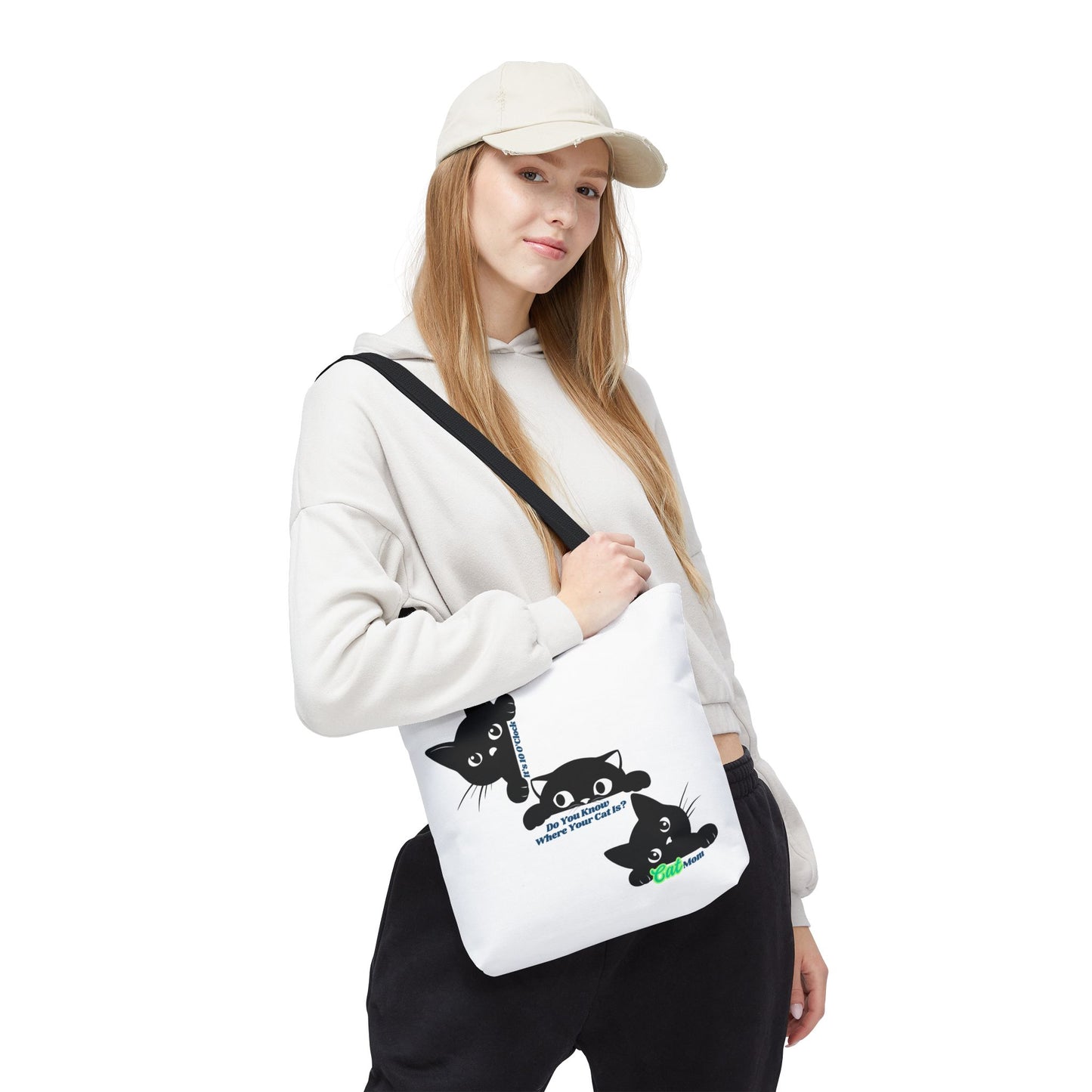 Cat Mom Tote Bag - Where is Your Cat? Cute and Practical Gift for Cat Lovers