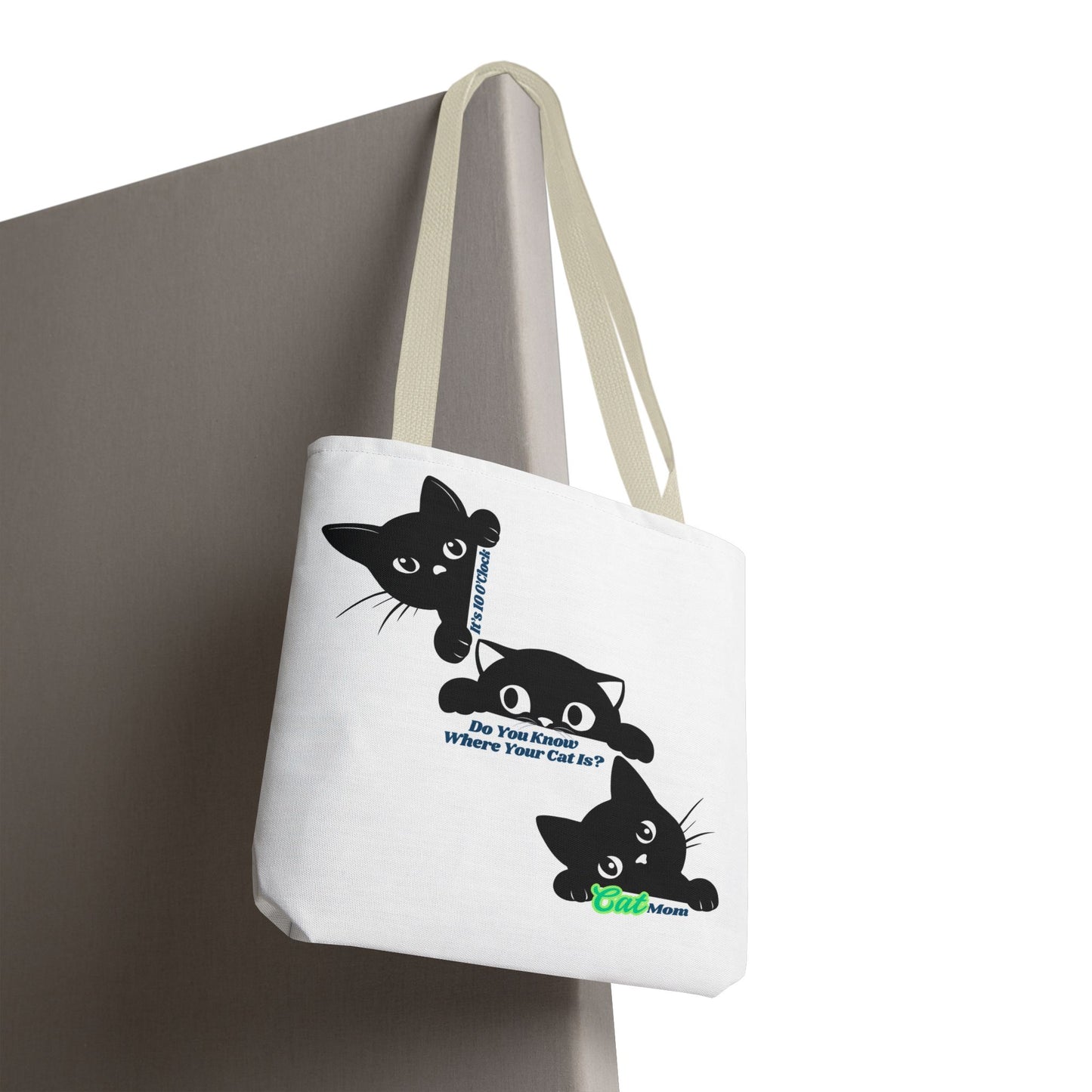 Cat Mom Tote Bag - Where is Your Cat? Cute and Practical Gift for Cat Lovers