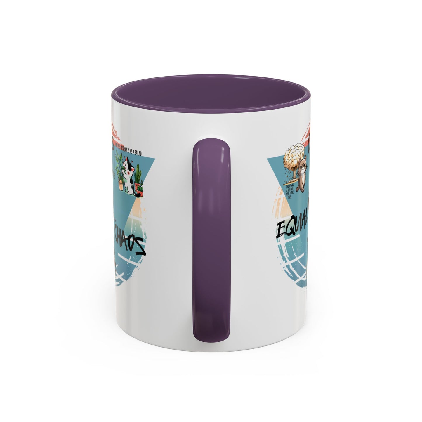 Cats Equal Chaos Funny Cat Coffee Mug