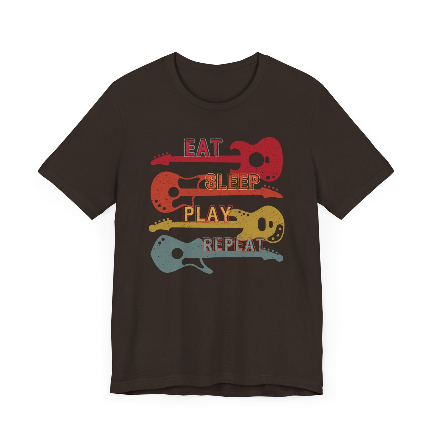 Eat, Sleep, Play, Repeat Funny Guitar T-Shirt