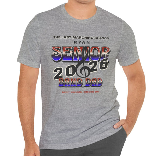 Senior Marching Band Dad Class 0f 2026 T-Shirt