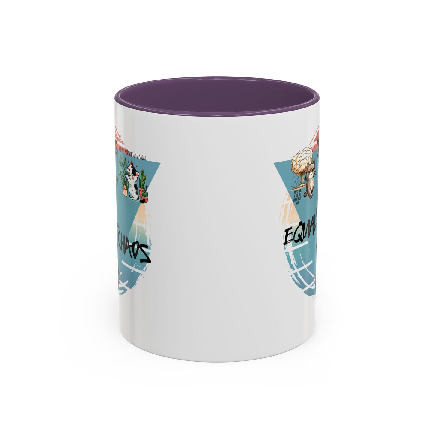 Cats Equal Chaos Funny Cat Coffee Mug