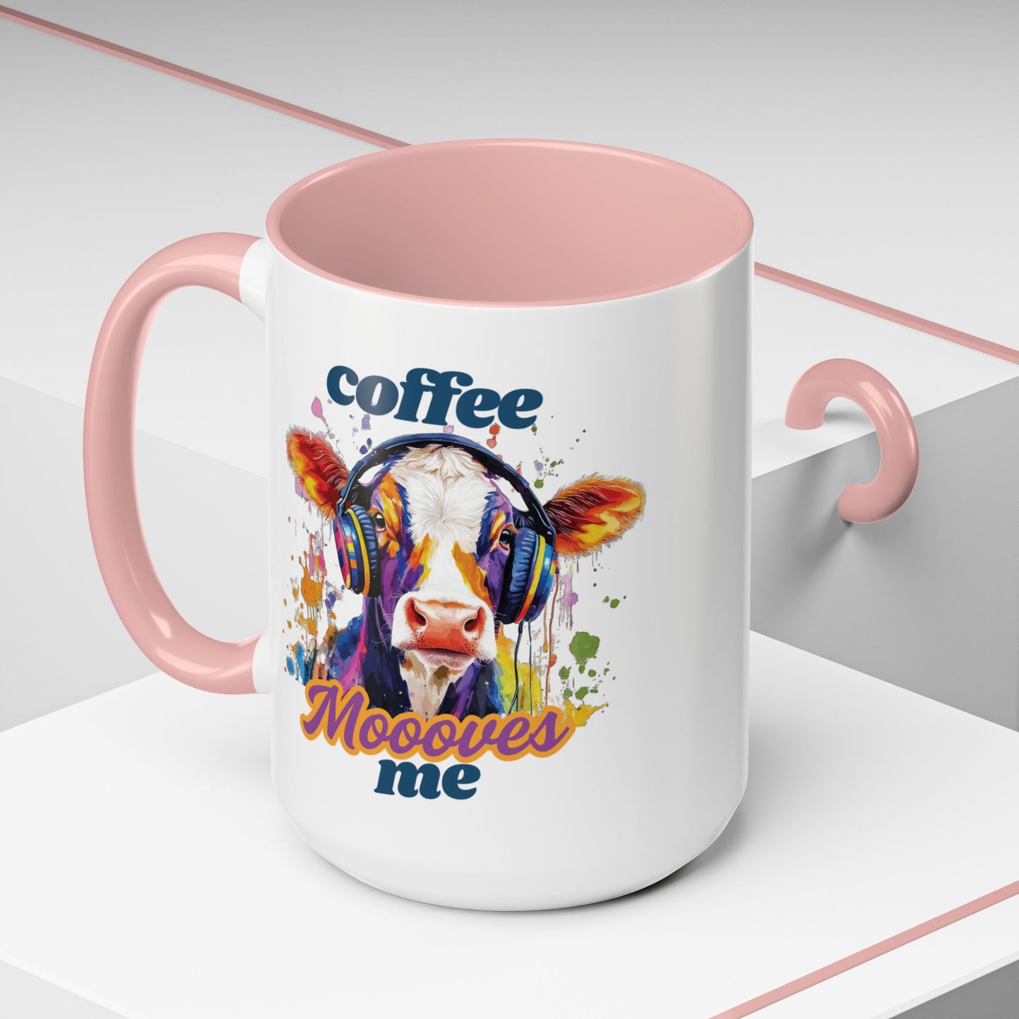 Colorful Cow Coffee Mug - Quirky Animal Gift for Coffee Lovers