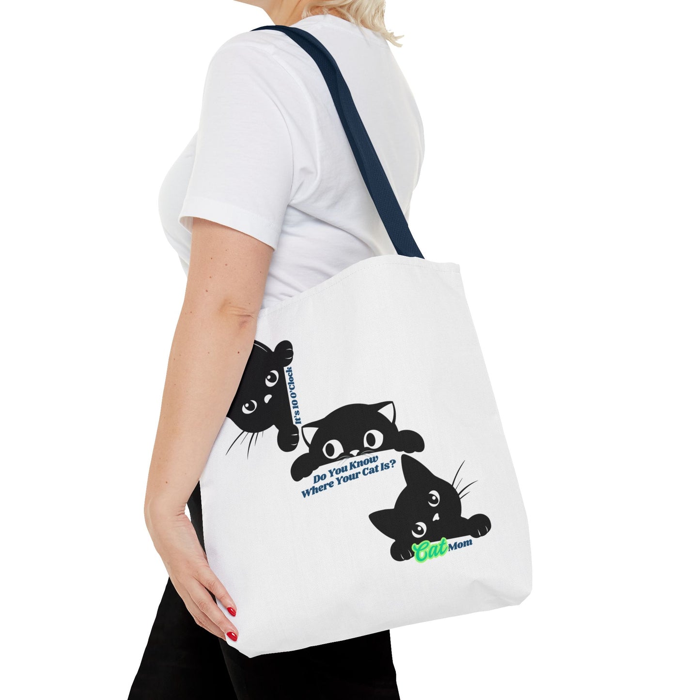 Cat Mom Tote Bag - Where is Your Cat? Cute and Practical Gift for Cat Lovers
