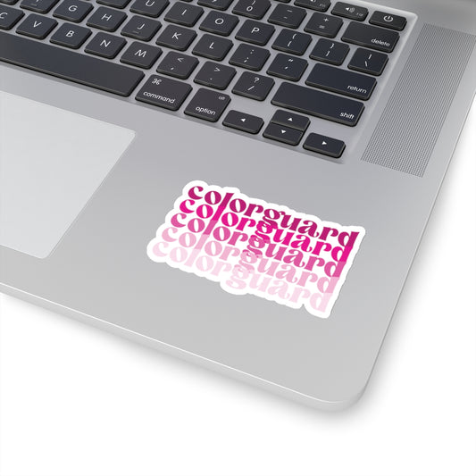 Colorguard Ombre Pink Kiss-Cut Stickers