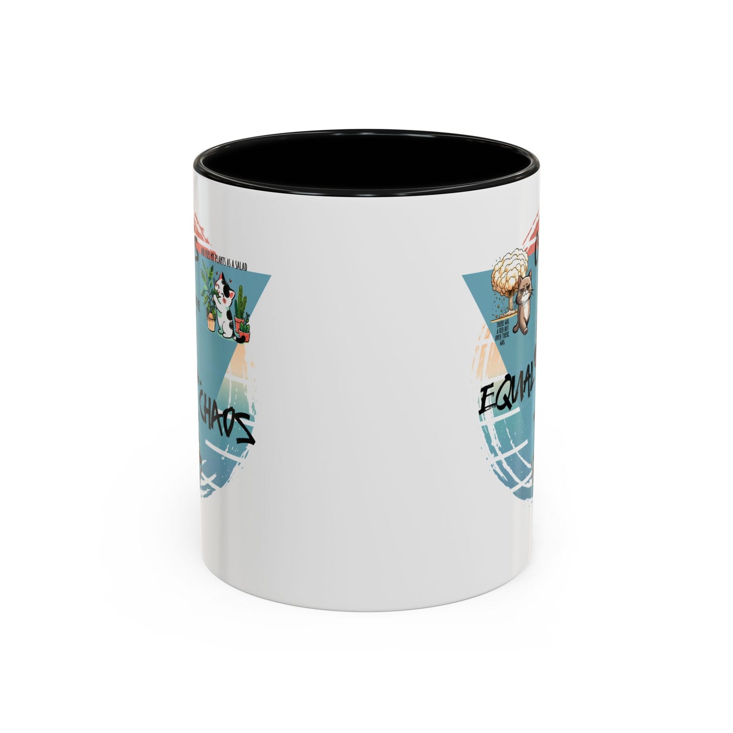 Cats Equal Chaos Funny Cat Coffee Mug
