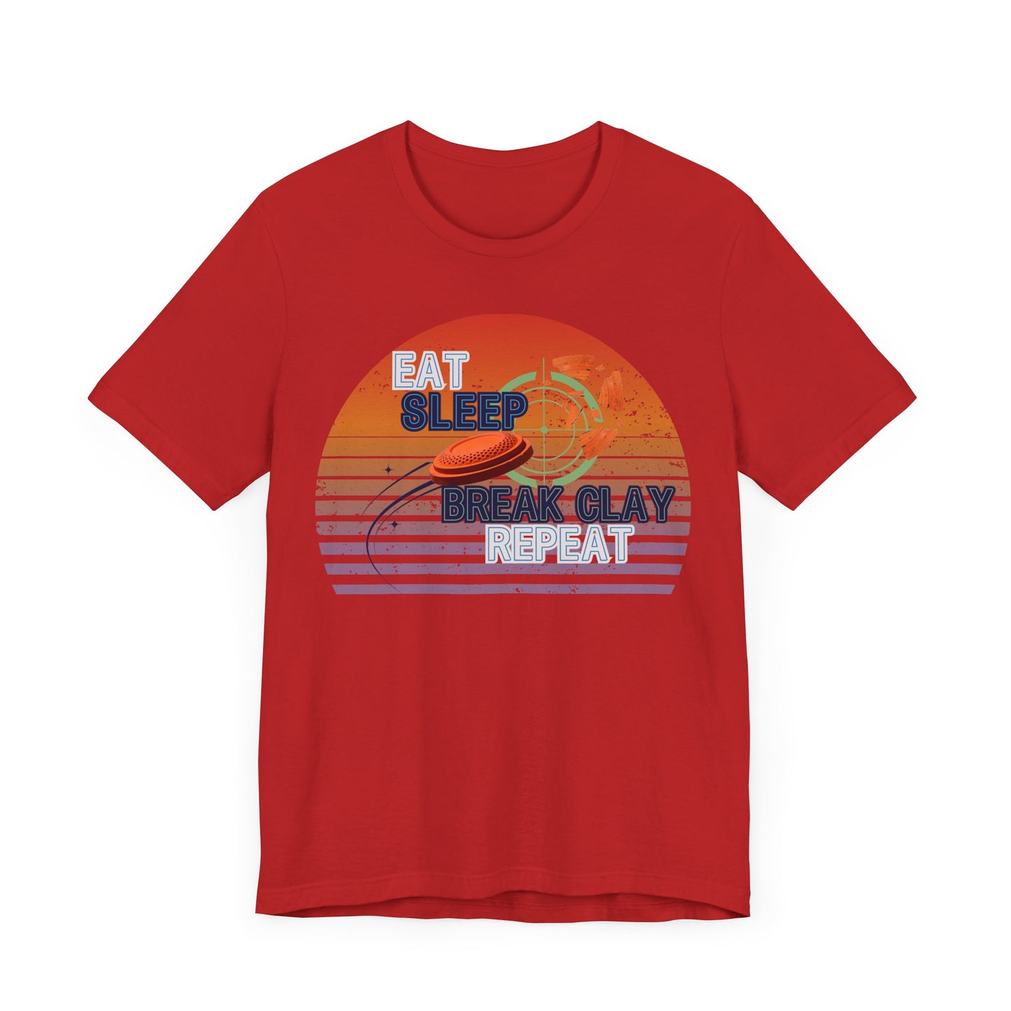 Eat, Sleep, Break Clay, Repeat Trap Shooting T-Shirt