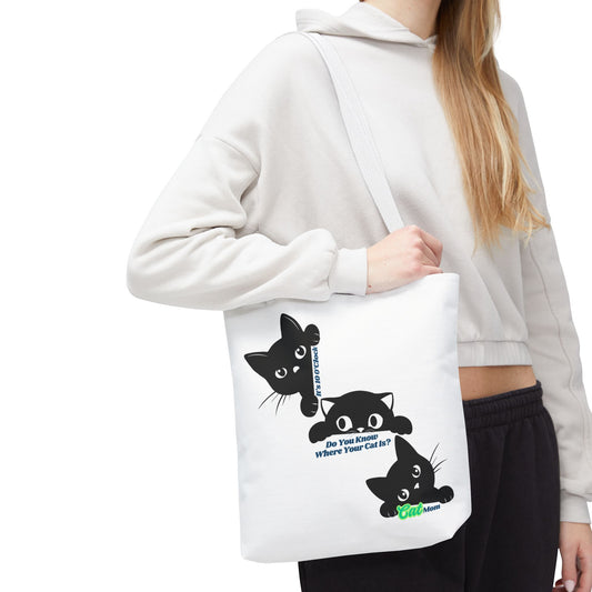 Cat Mom Tote Bag - Where is Your Cat? Cute and Practical Gift for Cat Lovers