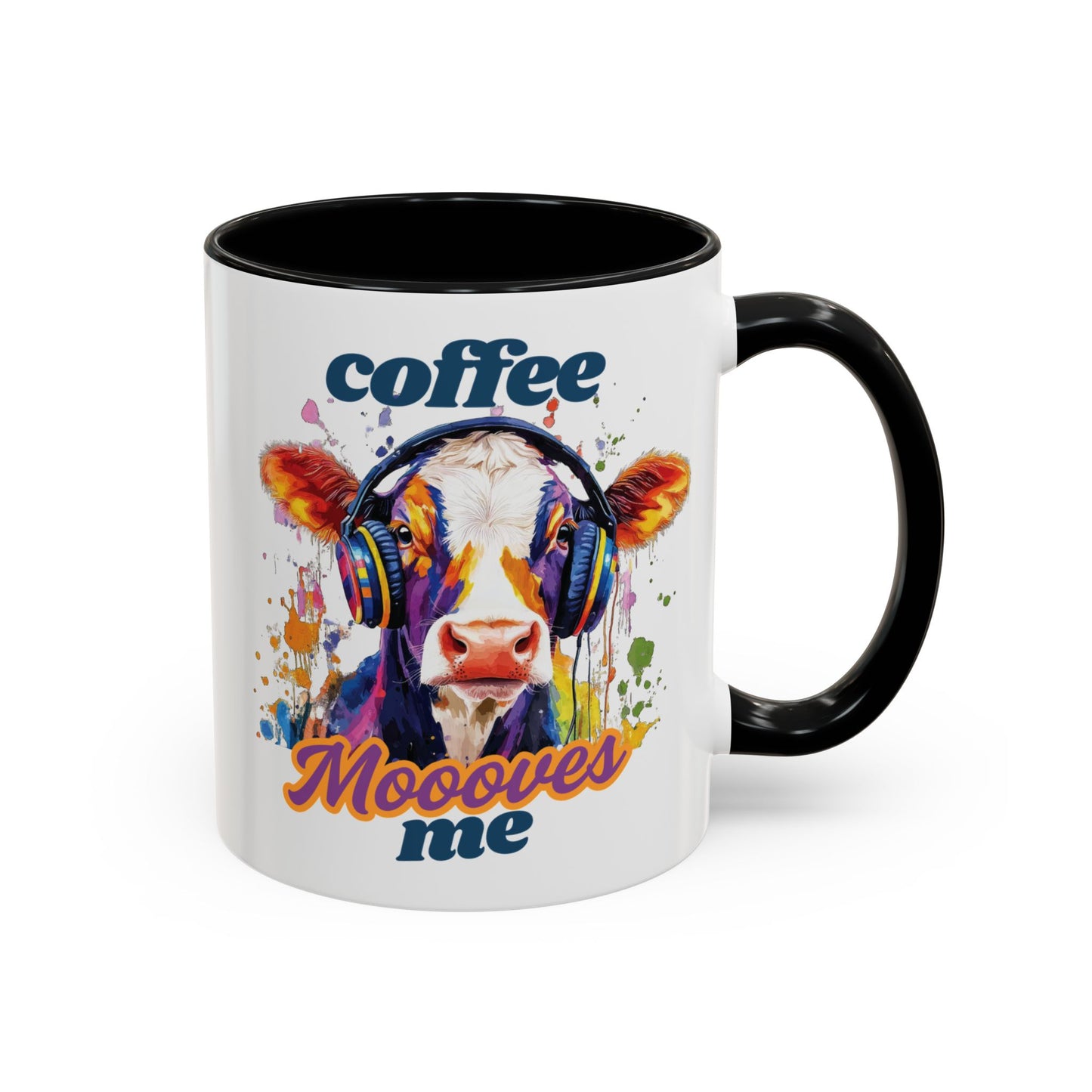 Colorful Cow Coffee Mug - Quirky Animal Gift for Coffee Lovers