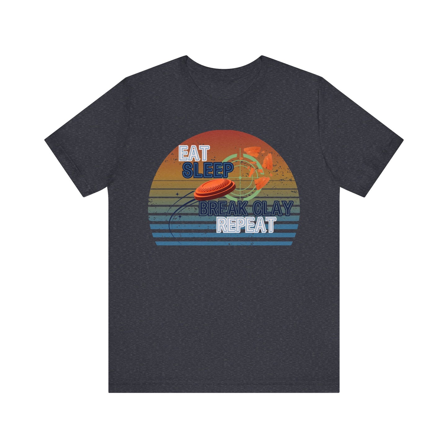 Eat, Sleep, Break Clay, Repeat Trap Shooting T-Shirt